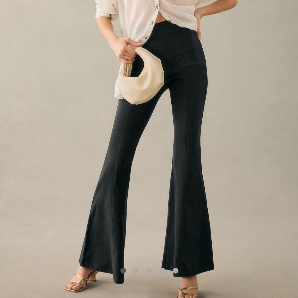 Maeve Slim Trumpet Flare Pants